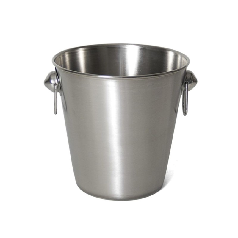 SECCHIELLO GHIACCIO INOX PER BOTTIGLIA CHAMPAGNE SATINATO