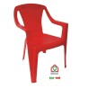 SEDIA BABY PLASTICA TONGA ROSSA