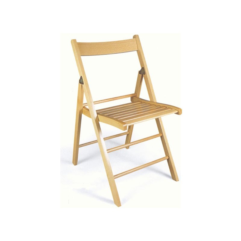 SEDIA LEGNO PIEGHEVOLE NATURALE
