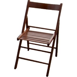 SEDIA LEGNO PIEGHEVOLE NOCE