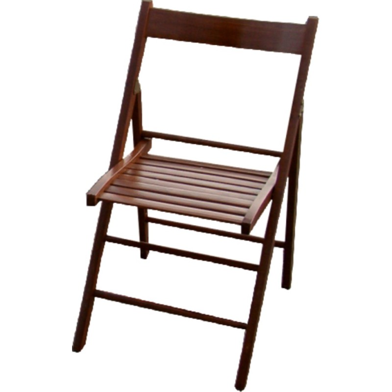 SEDIA LEGNO PIEGHEVOLE NOCE
