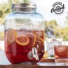 BARATTOLO DISPENSER IN VETRO CON RUBINETTO DA 3,5 Lt