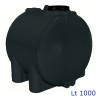 SERBATOIO ORIZZONTALE CON Lt 1000 NERO C/RACCORDI IN OTTONE