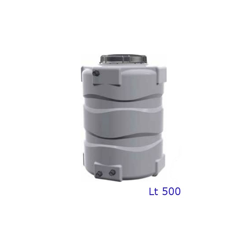 SERBATOIO TONDO NPA Lt 500 GRIGIO