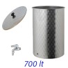 SERBATOIO INOX 4F VINO OLIO CON RUBINETTO LT  700