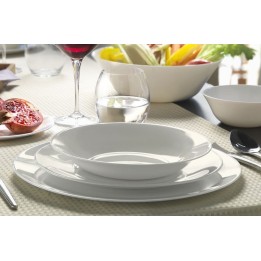SERVIZIO PIATTI DA TAVOLA IN ARCOPAL Pz 8 WHITE MOON