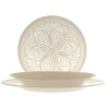 SERVIZIO PIATTI DA TAVOLA IN VETRO Pz 18 BOHO CHIC BEIGE PASABAHCE