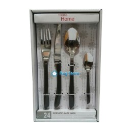 SERVIZIO POSATE TODAY HOME Pz 24 NERO