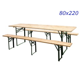 SET BIRRERIA CM 80x220 2 PANCHE + 1 TAVOLO