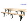 SET BIRRERIA CM 80x220 2 PANCHE + 1 TAVOLO