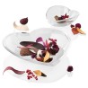 SET CENTROTAVOLA VETRO Pz 2 CUORE