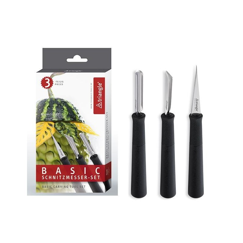 SET DI TRE COLTELLI DA INTAGLIO TRIANGLE