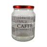 BARATTOLO VETRO DECORATO CC 770 CAFFE' CON TAPPO