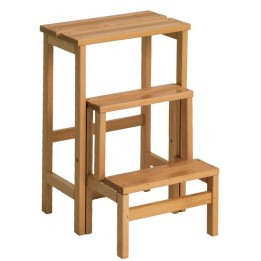 SGABELLO A 3 GRADINI COLORE NATURALE