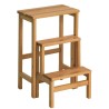 SGABELLO A 3 GRADINI COLORE NATURALE