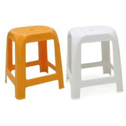 SGABELLO PLASTICA ELFO CM 41x35x46 H BIANCO
