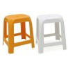 SGABELLO PLASTICA ELFO CM 41x35x46 H BIANCO