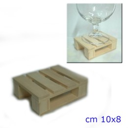 SOTTOBICCHIERE LEGNO A PALLET CM 10x8x3,5
