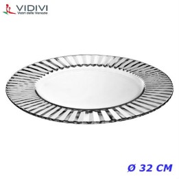 sottopiatto in vetro diva - set 2 piatti