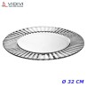 sottopiatto in vetro diva - set 2 piatti