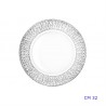 SOTTOPIATTO VETRO TRASPARENTE DOLOMITI CM 32 SET 2 Pz