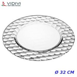 SOTTOPIATTO VETRO TRASPARENTE HONEY CM 32 SET 2 Pz