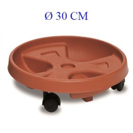 Sottovaso con Ruote Roller Ø30 cm | Praticità e Design - Ragstore