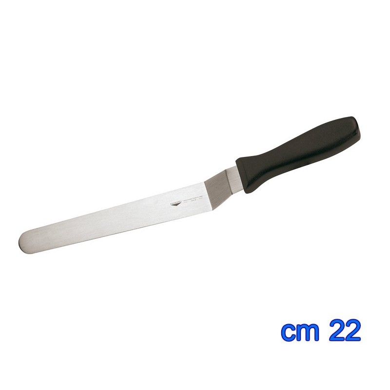 SPATOLA CUOCO INOX CON SCALINO CM 22