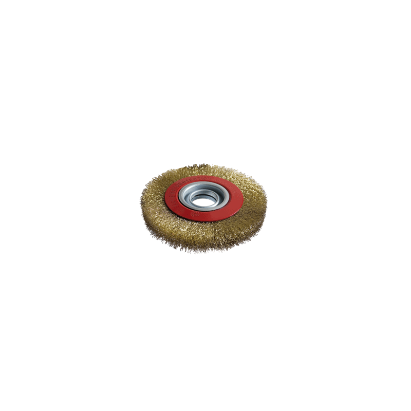 SPAZZOLA A DISCO FILO OTTONE 200 MM