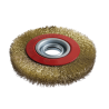 SPAZZOLA A DISCO FILO OTTONE 200 MM