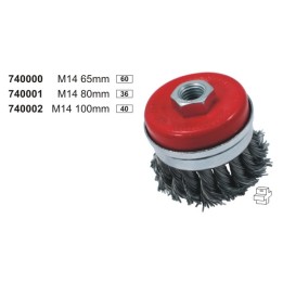 SPAZZOLA A TAZZA M14 BEAST 80 MM