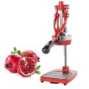 Spremiagrumi professionale a leva da banco rosso in ghisa e inox, ideale per agrumi e melograno, struttura robusta