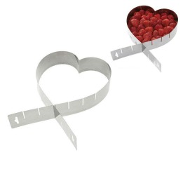 Stampo cornice a forma di cuore regolabile