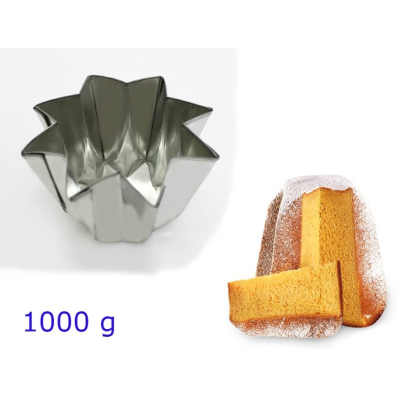 STAMPO PANDORO IN BANDA STAGNATA PROFESSIONALE DA 1 KG