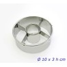 STAMPO TAGLIA PASTA CANESTRELLO LISCIO DIAM. 10x3