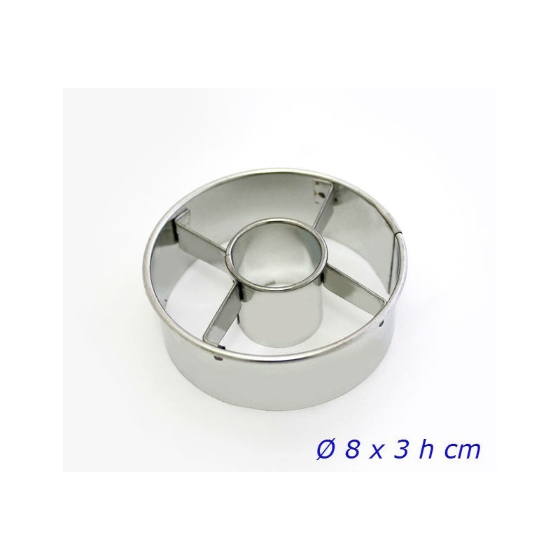 STAMPO TAGLIA PASTA CANESTRELLO LISCIO DIAM. 8x3