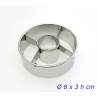STAMPO TAGLIA PASTA CANESTRELLO LISCIO DIAM. 8x3