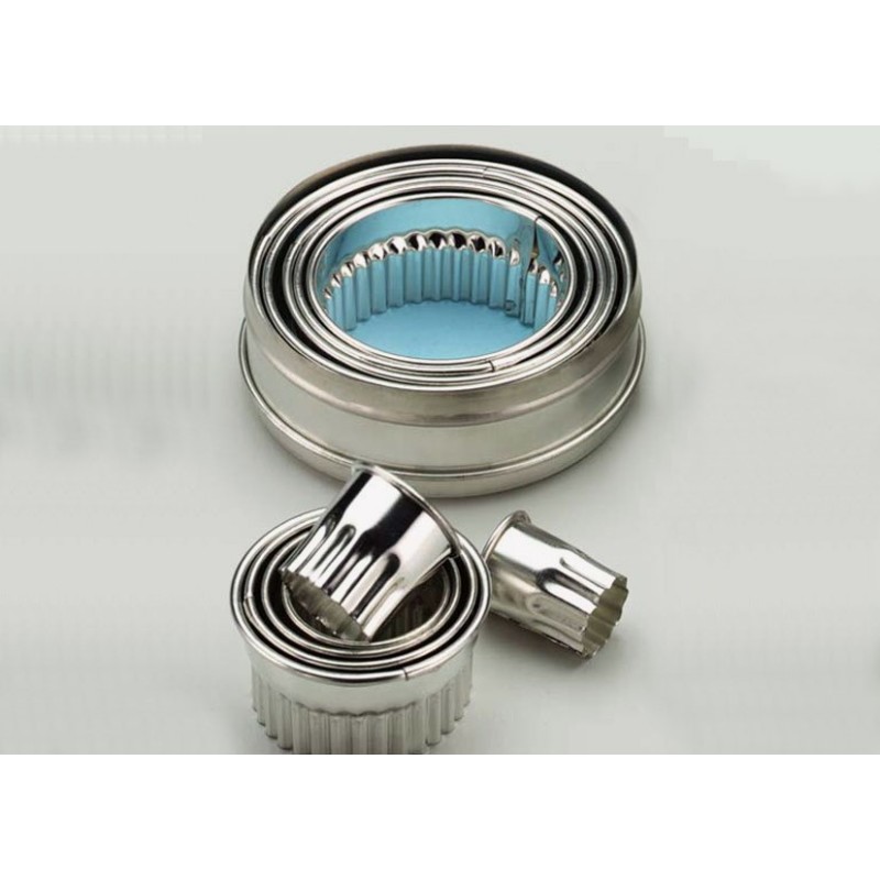 STAMPO TAGLIA PASTA FESTONATO INOX Pz 11