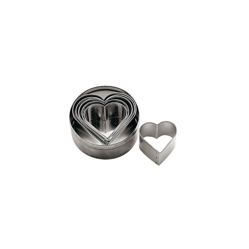 STAMPO TAGLIAPASTA CUORE STAGNO 6 Pz