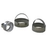 STAMPO TAGLIAPASTA INOX FESTONATO Pz 3
