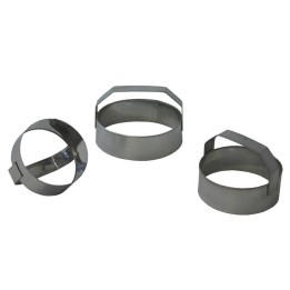 STAMPO TAGLIAPASTA INOX LISCIO Pz 3