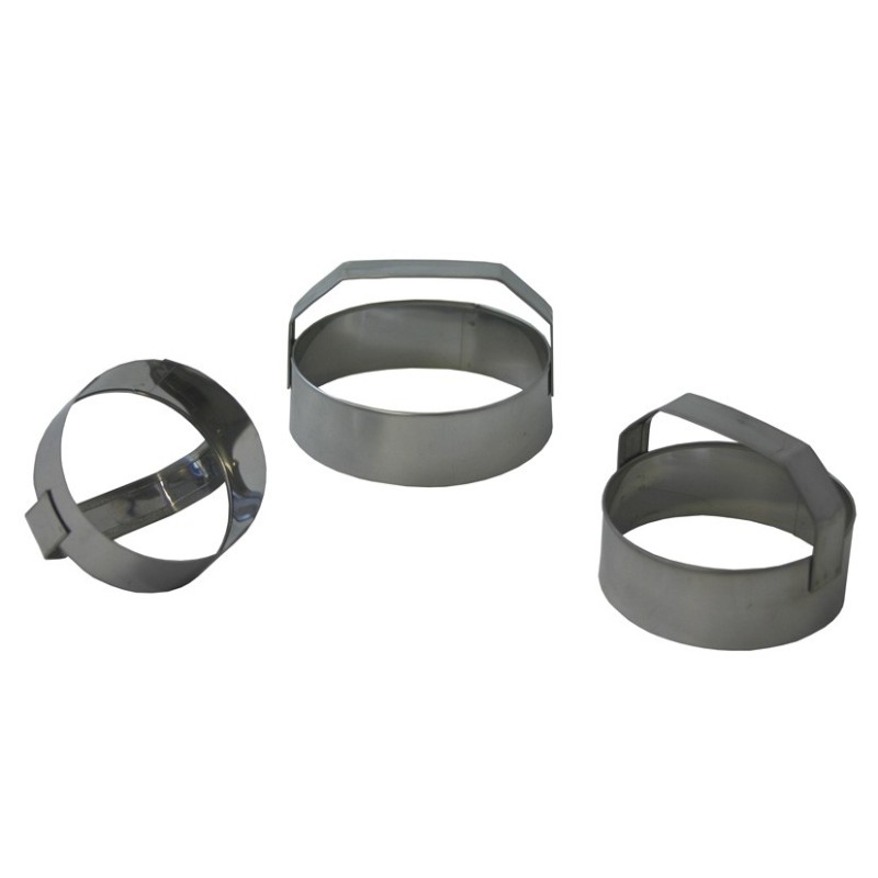 STAMPO TAGLIAPASTA INOX LISCIO Pz 3