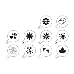 STENCIL PER DECORARE CAPPUCCINO Pz 10
