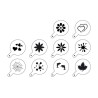STENCIL PER DECORARE CAPPUCCINO Pz 10