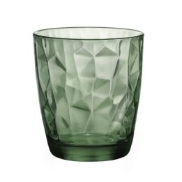 BICCHIERE DIAMOND ACQUA 30,5 cl VERDE Pz 3