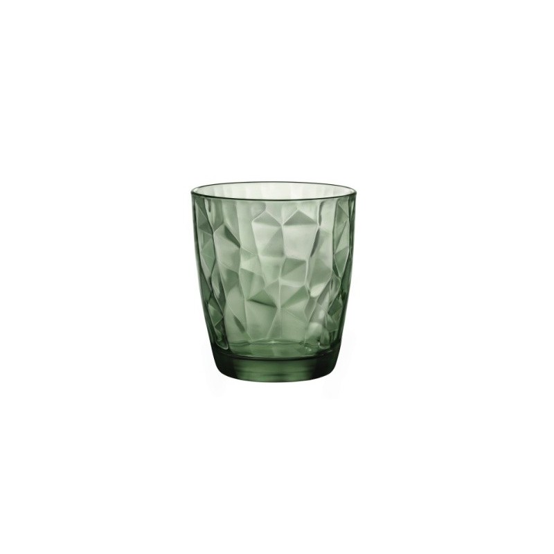 BICCHIERE DIAMOND ACQUA 30,5 cl VERDE Pz 3