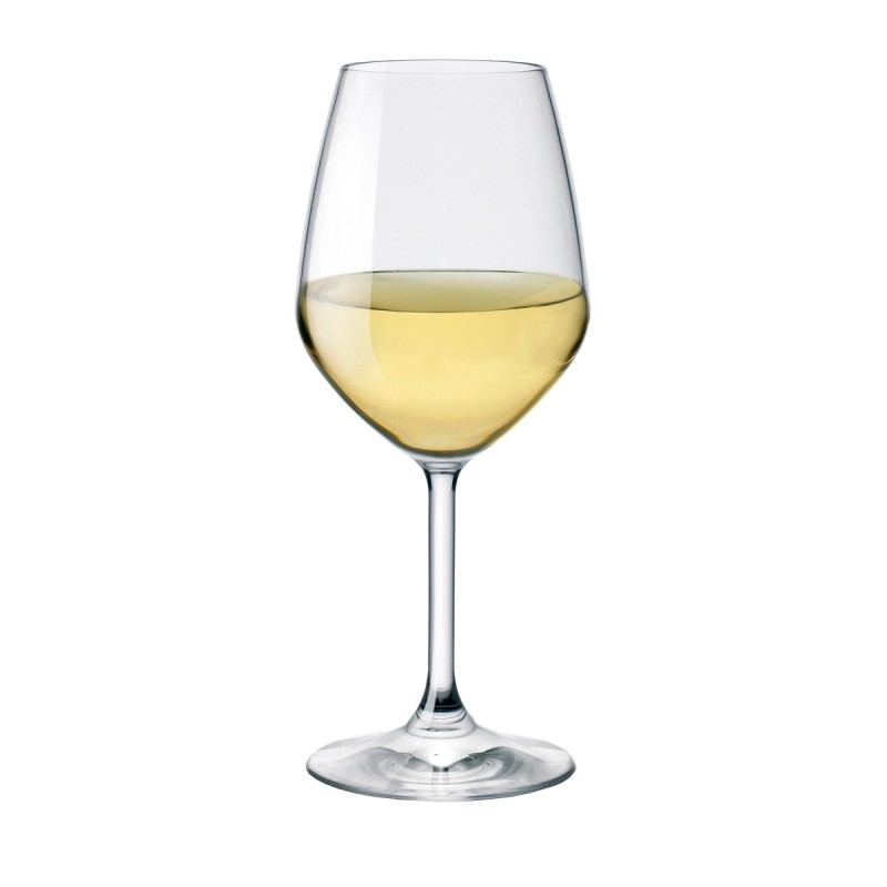 Calice vino bianco elegante in vetro Star Glass con stelo equilibrato