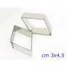 TAGLIA BISCOTTI A ROMBO LISCIO CM 3x4,5