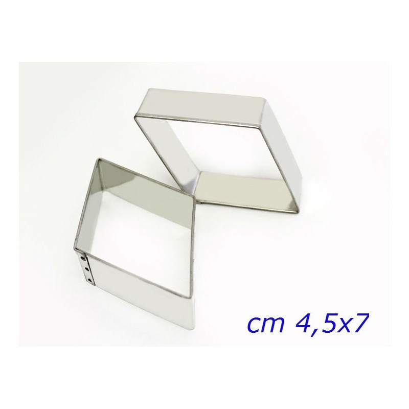 TAGLIA BISCOTTI A ROMBO LISCIO CM 4,5x7