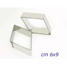 Taglia Biscotti Rombo Liscio 6x9 cm – Stampo Mostaccioli Medio